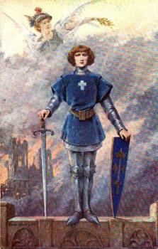 Louise Abbema : Jeanne d'Arc, incendie de reims